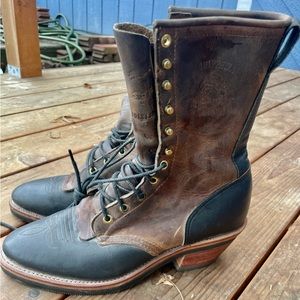 Chippewa Crazy Horse Osborn bay boots 9D